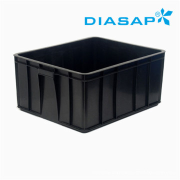 Conductive Bin Antistatic Storage Black Plastic Box for PCB Boards